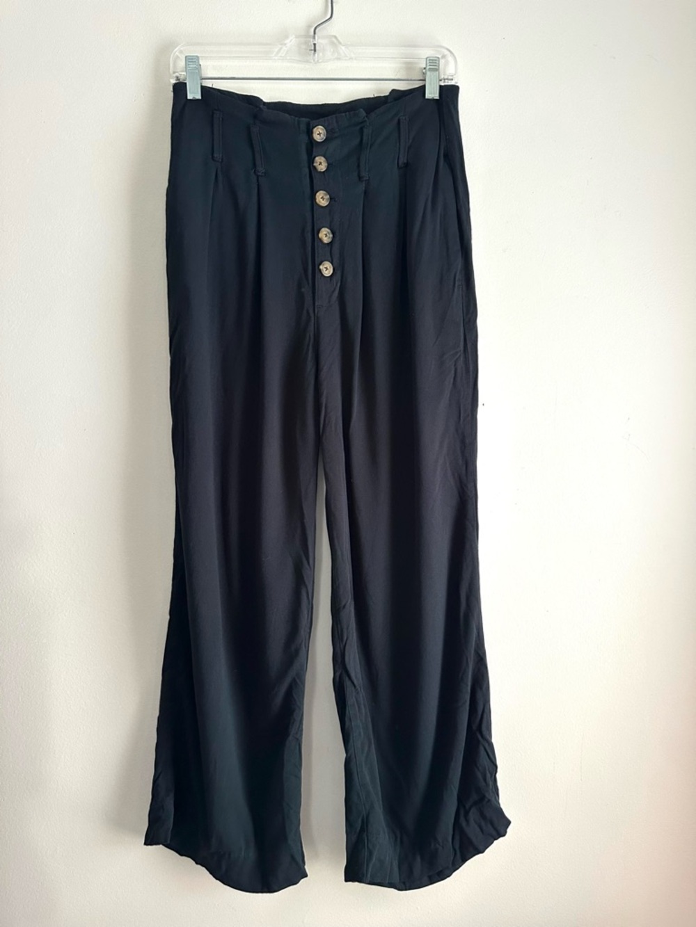 A&F • High Waist Wide Leg Viscose‎ Crop Pants